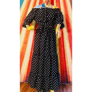 Vintage Polka Dot Dress size Medium